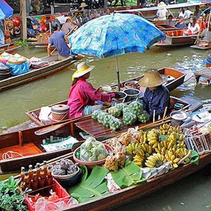 عکس - بازار روی آب بانکوک